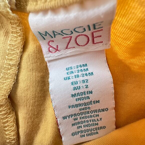 Maggie & Zoe Yellow Dress GUC 24mo - Picture 3 of 6